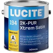 Lucite 194 2K-PUR Xtrem Satin | Let op: exclusief verharder 1 LTR - Wit