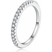 LGT JWLS Dames Ring Verzilverd Zilverkleurig met Zirkonia-16mm