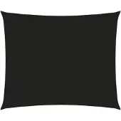 vidaXL Zonnescherm rechthoekig 6x7 m oxford stof zwart
