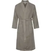 Badrock Wafel badjas voor sauna taupe S - unisex