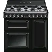 Smeg TR93BL Kookcentrum 90X60X92cm A + Grill Zwart Victoria