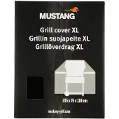 Mustang beschermhoes XL 215 x 75 x 110 cm - Zwart - UV-beschermd - Polyesterweefsel