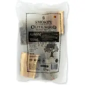 Smokey Olive Wood Amandelhout Chunks Nr5 - Robuuste Rookchunks voor Intens Aroma - 1,5 kg - Premium Kwaliteit - BBQ Rookchunks
