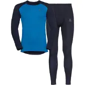 Odlo Active Warm Eco Special Set Heren Thermoset Dark Sapphire - Indigo Bunting XXL