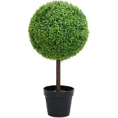vidaXL Kunstplant met pot buxus bolvorming 50 cm groen