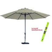 Madison Parasol Rond Madison Tilos Ecru incl Beschermhoes