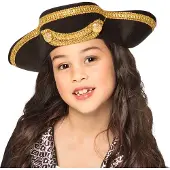 Boland Traciks Piratenhoed deluxe kids (zwart en goud)