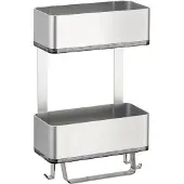 IDesign Doucherek iDesign Affix Metro Ultra Douchee Caddy Zilver