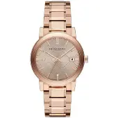Burberry BU9034 Rose wijzerplaat roségoudkleurig dameshorloge