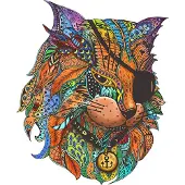 Eureka Rainbow Houten Puzzel - Piraten Kat (116 stukjes)