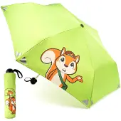 Monte Stivo Votna kinderparaplu 90 cm ⌀ reflectoren inklapbaar