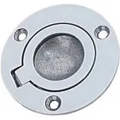BREG Ronde luikring / Messing verchroomd