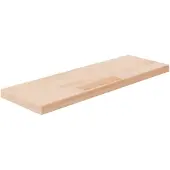 vidaXL Plank 60x20x2,5 cm onbehandeld massief eikenhout