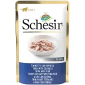 Schesir 12x Kattenvoer Tonijn - Zeebaars in Gelei 85 gr