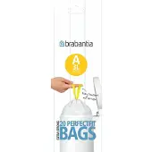 Brabantia 10x Perfectfit Vuilniszak Met Trekbandsluiting Code A 3-5 Liter 20 Zakken