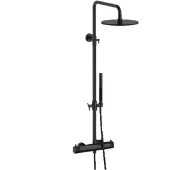 Plieger Roma opbouw regendouche 25cm zwart chroom