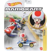 Hot Wheels Mattel GBG25 Mario Kart replica, schaal 1:64, metalen model, 1 stuk, vooraf gesorteerd