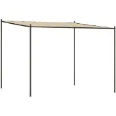 vidaXL Paviljoen, beige, 3x3 meter, 180 g/m² stof en staal