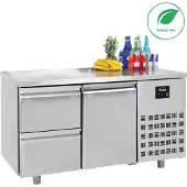 CombiSteel Koelwerkbank - ENERGY LINE - Energiezuinig - 474L - 2 Deuren + 2 Laden 1/1 GN - -2°C/+8°C - Geforceerd - 1865x700x850mm