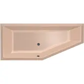 Xenz Society Compact hoekbad 170x75 cm links cement