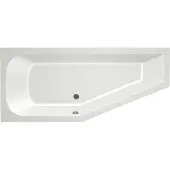 Xenz Lagoon Compact hoekbad 160x75 cm links mat wit