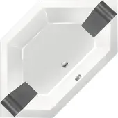 Xenz Society 145 inbouw bad 145x145 cm wit