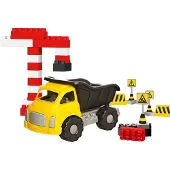 DOLU jumbo bouwtruck met accessoires 40-delig