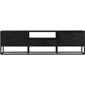 Starfurn Tv-Meubel New York Mangohout Zwart 180cm