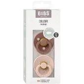 BIBS Fopspeen 6-18 Maanden Symmetrical Blush/Woodchuck