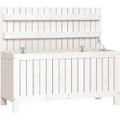 vidaXL Tuinbox 108x42,5x54 cm massief grenenhout wit