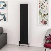 Eastbrook Withington radiator 35x180cm aluminium 1076W zwart mat