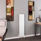 Eastbrook Charlton radiator 30x120cm aluminium 585W wit mat