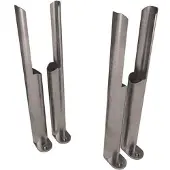 Eastbrook Imperia voetsteuntjes voor 2 koloms radiator metaal