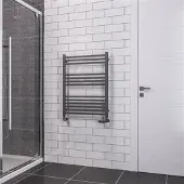 Eastbrook Tuscan Square multirail handdoekradiator 60x80cm 497W antraciet