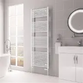 Eastbrook Biava multirail handdoekradiator 60x170cm 1072W wit glans