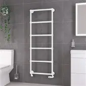 Eastbrook Stour handdoekradiator 60x155cm 398W wit mat