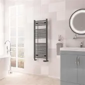 Eastbrook Biava multirail handdoekradiator 45x110cm 546W antraciet
