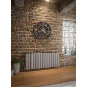 Eastbrook Guardia radiator 140x60cm aluminium 2400W grijs mat
