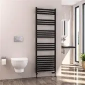 Eastbrook Defford handdoekradiator 60x180cm 1029W zwart mat