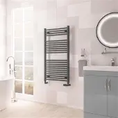 Eastbrook Biava multirail handdoekradiator 60x110cm 695W antraciet