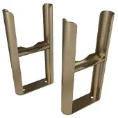 Eastbrook Rivassa voetsteuntjes voor 3 koloms radiator brons