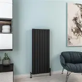 Eastbrook Hadleigh radiator 50x120cm aluminium 1363W zwart mat
