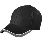 Myrtle beach Volwassenen Unisex Half-Pipe Sandwich Cap (Zwart/Wit/Lichtgrijs)