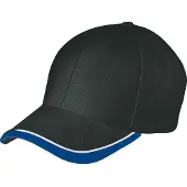 Myrtle beach Volwassenen Unisex Half-Pipe Sandwich Cap (Zwart/Wit/Loyaal Blauw)
