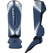 Booster Kickboks Scheenbeschermers Bangkok - Blauw/ZILVER - maat M