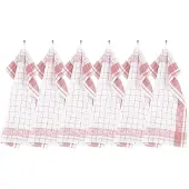 Tiseco Keukendoek Home Studio Pharao Arabesque Pink (Set van 3) - 50 x 70 cm