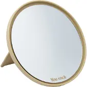 Design Letters Mirror Mirror tafelspiegel Ø21 cm Beige