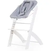 Childhome Evosit Newborn Zitje – Inclusief Jersey Hoes – Wit/Grijs – Voor Evosit & Lambda 3 – Vanaf 0 Maanden