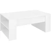 ML-Design Salontafel Eduard | spaanplaat wit 100x60x42 cm salontafels | NADUVI