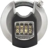 Master Lock Hangslot M40EURDNUM 7 x 2,3 x 7 cm Sleutel RVS (Roestvrij staal) Zilver